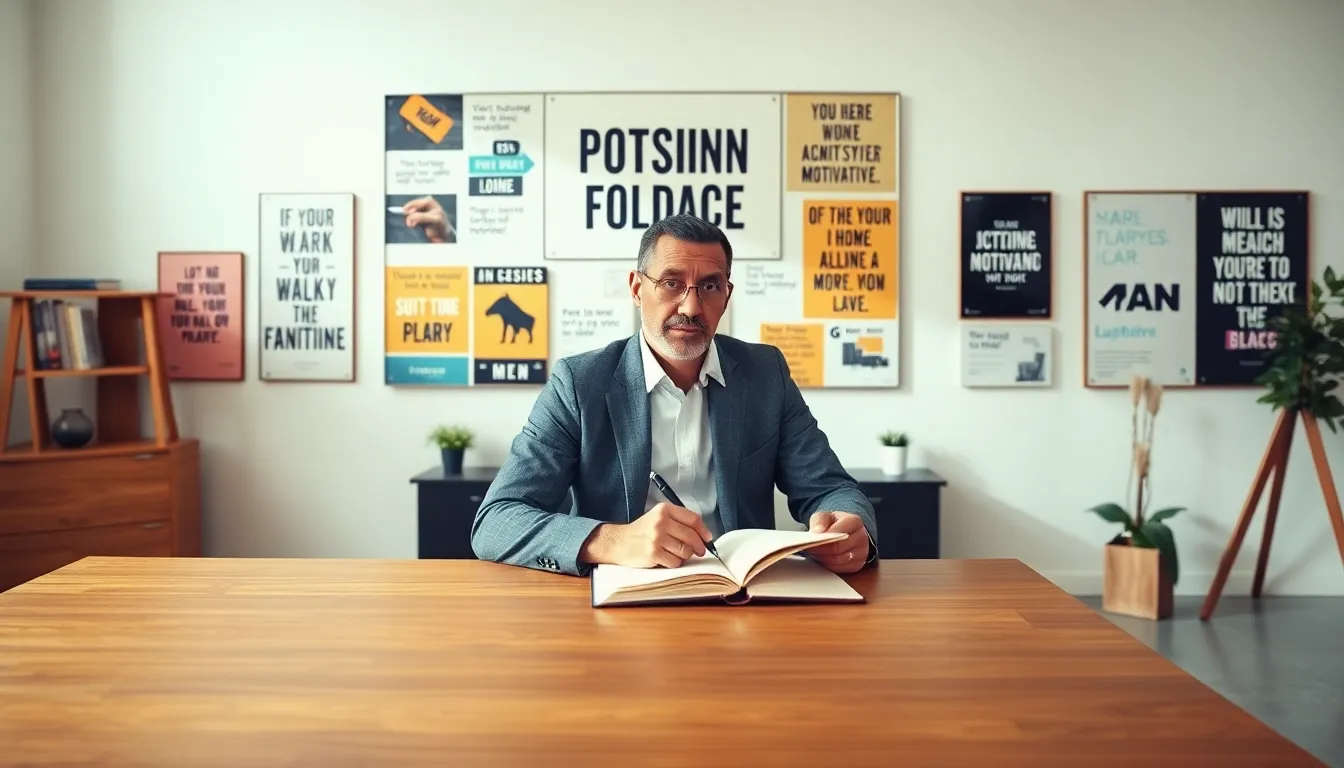 man in a modern office reflecting on motivation and purpose.